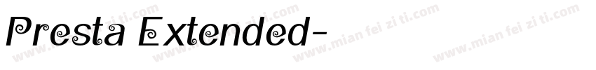 Presta Extended字体转换